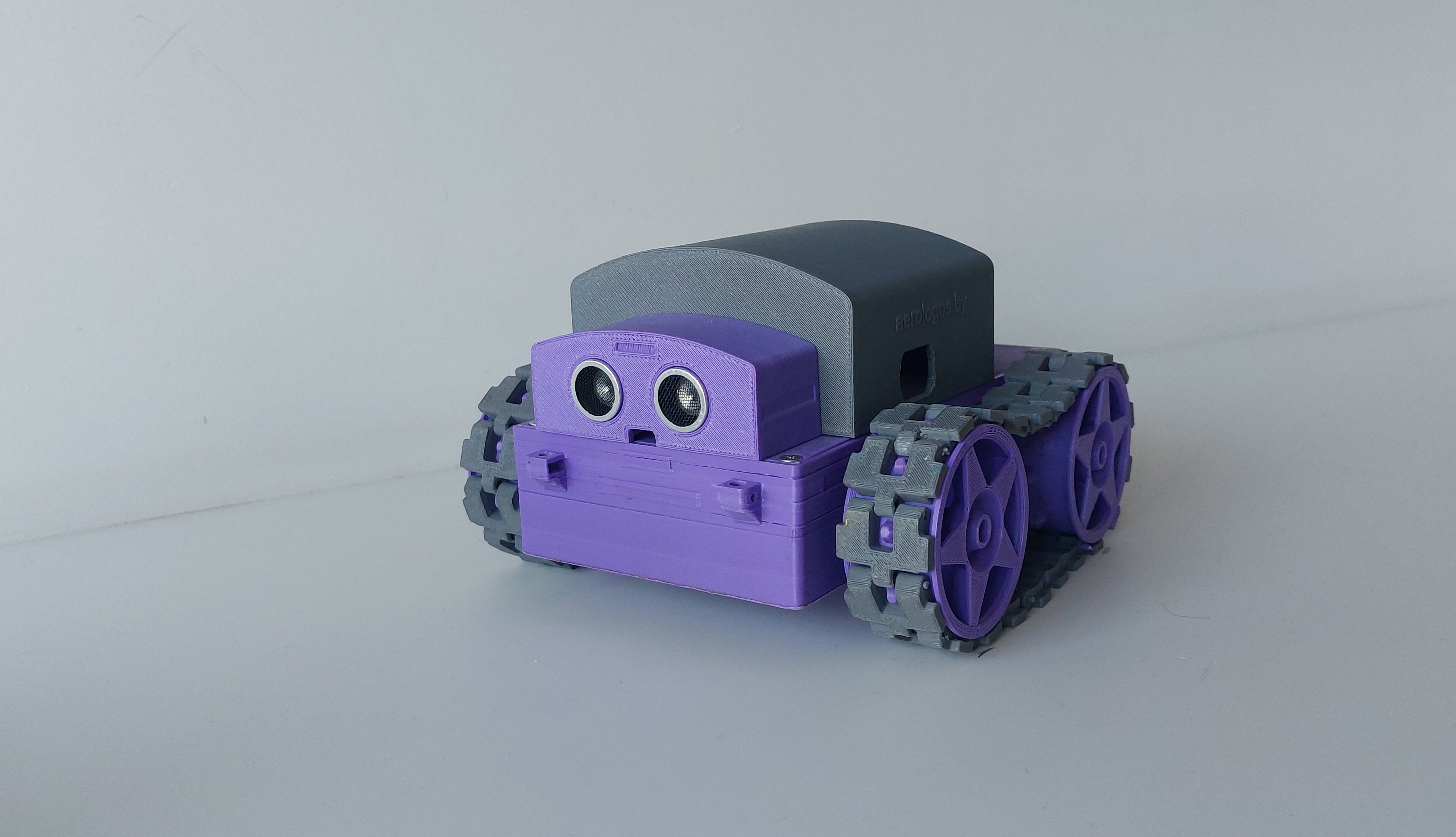 BOBIK: violet-grey robot